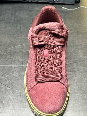 Scotch & Soda Pink Suede Low-Top Sneaker